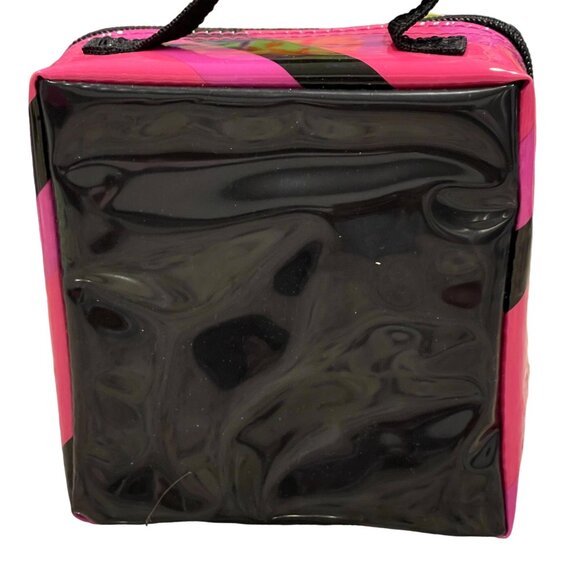 Barbie Petite Vinyl Accessory Case Pink & Black 5 x 5 x 2 - Picture 3 of 3